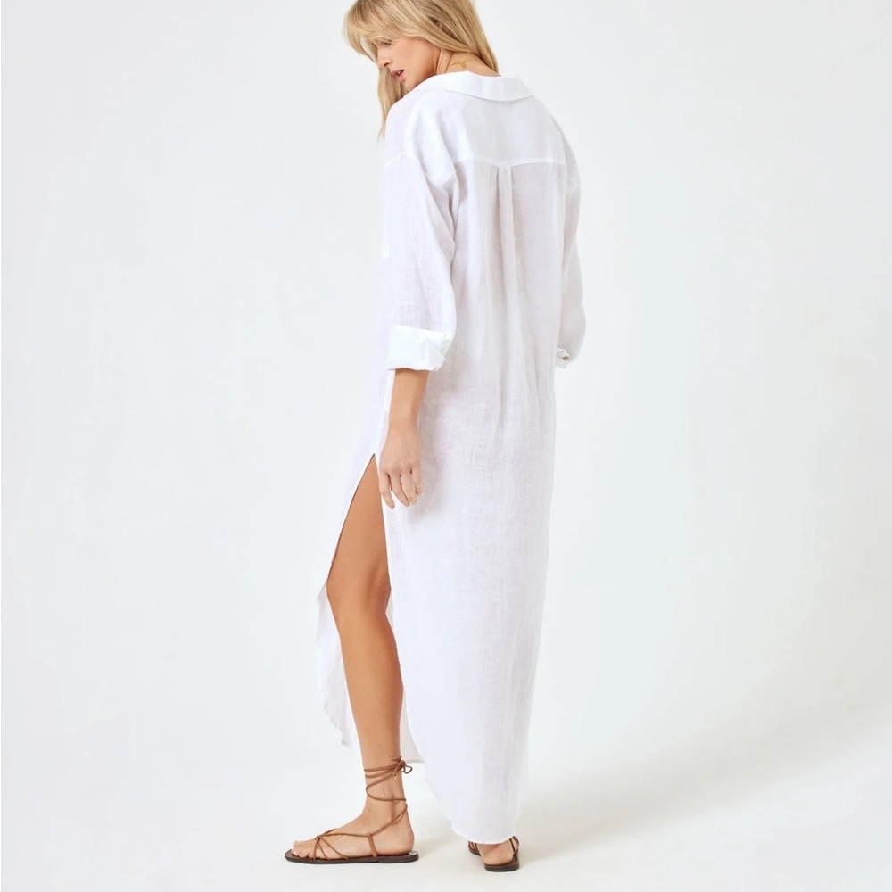 L*Space White Swim Coverup